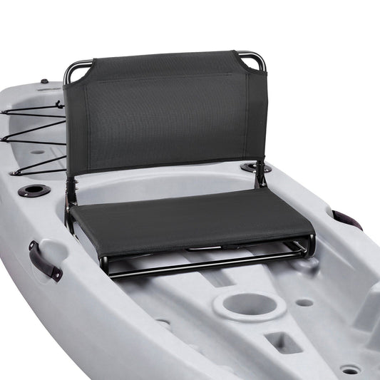 Kayak Seat, Folding Kayak Seat with Comfortable Back Support, Aluminum Alloy Frame & 600D Oxford Fabric, Easy Assembly for Paddling, Fishing and Recreational Kayaking