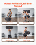 Workout Sandbag 23-56kg Adjustable Heavy Duty Power Bag Black