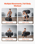 Workout Sandbag 56-90kg Adjustable Heavy Duty Slam Bag Black