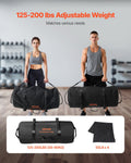 Workout Sandbag 56-90kg Adjustable Heavy Duty Slam Bag Black