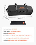 Workout Sandbag 56-90kg Adjustable Heavy Duty Slam Bag Black
