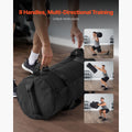 Workout Sandbag, Heavy Duty Workout Power Bags with Handles, 11-34 kg Adjustable Slam Bag for Fitness Strength Weight Training Cross-Training, Home Gym Exercise, Black (Unfilled)