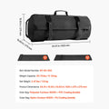 Workout Sandbag, Heavy Duty Workout Power Bags with Handles, 11-34 kg Adjustable Slam Bag for Fitness Strength Weight Training Cross-Training, Home Gym Exercise, Black (Unfilled)
