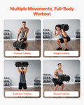 Workout Sandbag 11-34kg Adjustable Heavy Duty Power Bag Black