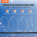 Razor Wire 147ft 3 Rolls Double Spiral Barbed Wire Fencing