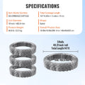 Razor Wire 147ft 3 Rolls Double Spiral Barbed Wire Fencing