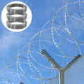 Razor Wire 147ft 3 Rolls Double Spiral Barbed Wire Fencing