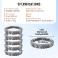 Razor Wire Barbed 246ft 5 Rolls Galvanized Fence Garden