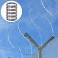 Razor Wire Barbed 246ft 5 Rolls Galvanized Fence Garden