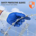 Razor Wire 98ft Galvanized Barbed Fencing 2 Rolls Garden