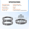 Razor Wire 98ft Galvanized Barbed Fencing 2 Rolls Garden