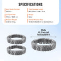 Razor Wires, 98 ft Razor Barbed Wire, 2 Rolls Razor Wire Fencing Razor Fence, Double Spiral Razor Ribbon Barbed Wire Galvanized Razor Wire Fence, Rolls Razor for Garden