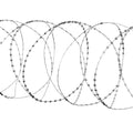 Razor Wires, 98 ft Razor Barbed Wire, 2 Rolls Razor Wire Fencing Razor Fence, Double Spiral Razor Ribbon Barbed Wire Galvanized Razor Wire Fence, Rolls Razor for Garden