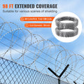 Razor Wire 2 Rolls 98ft Double Spiral Galvanized Barbed Fencing