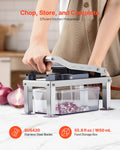 Vegetable Chopper Mandoline Slicer 8 Blades Stainless Steel