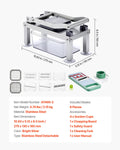 Vegetable Chopper Mandoline Slicer 8 Blades Stainless Steel