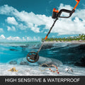 Waterproof Metal Detector Underground Underwater Yellow 3010 LCD