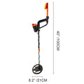 Waterproof Metal Detector Underground Underwater Yellow 3010 LCD