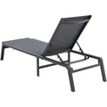 Chaise Lounge Chair Outdoor Patio Lounge Chair Adjustable 5-Position 2 pcs
