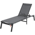 VEVOR Outdoor Chaise Lounge Chair 5-Position Adjustable 2 Pack