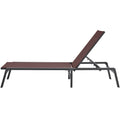 Outdoor Chaise Lounge Chair 5-Position Adjustable Patio