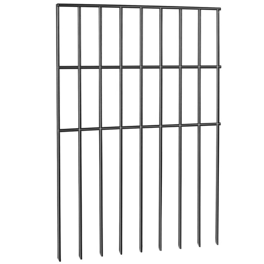 No Dig Garden Fence 44cm x 33cm Animal Barrier 28 Pack Metal