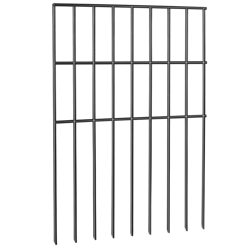 No Dig Garden Fence 44cm x 33cm Animal Barrier 28 Pack Metal