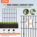 No Dig Garden Fence 44cm x 33cm Animal Barrier 28 Pack Metal
