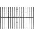 No Dig Garden Fence 44cm x 33cm Animal Barrier 28 Pack Metal