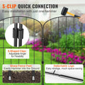 Garden Fence No Dig 61x33cm Metal Dog Barrier 28 Pack