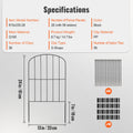 Garden Fence No Dig 61x33cm Metal Dog Barrier 28 Pack