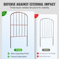 Garden Fence, No Dig Fence 61 x 33 cm Animal Barrier Fence, Underground Decorative Garden Fencing with 5.08 cm Spike Spacing, Metal Dog Fence for the Yard and Outdoor Patio, 10 Pack