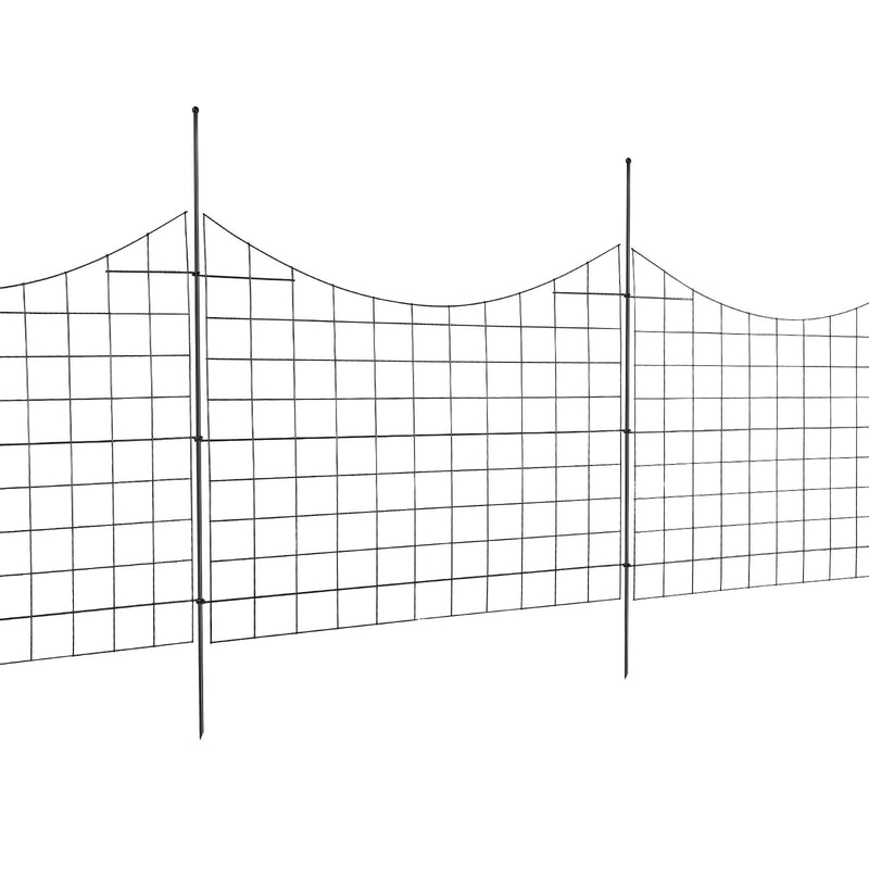 Animal Barrier Fence 75x93cm Metal Dog Fence 5 Pack Underground