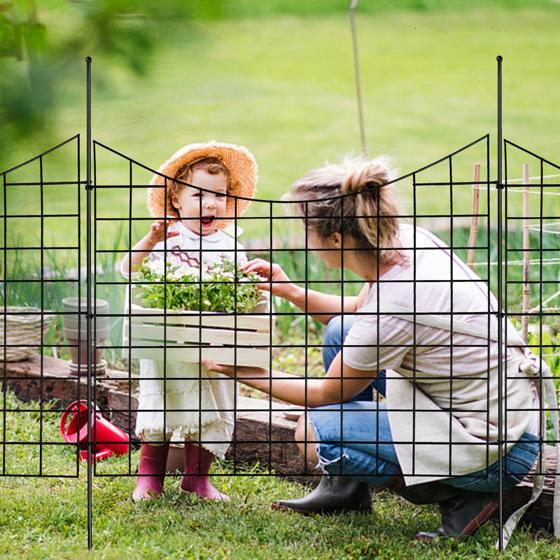 Animal Barrier Fence 75x93cm Metal Dog Fence 5 Pack Underground