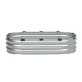 Galvanized Raised Garden Bed 4x2x1ft Metal Planter Box Silver