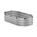 Galvanized Raised Garden Bed 4x2x1ft Metal Planter Box Silver