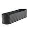 Metal Raised Garden Bed 8x2x2ft Galvanized Planter Box Dark Gray