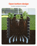 Metal Raised Garden Bed 8x2x2ft Galvanized Planter Box Dark Gray