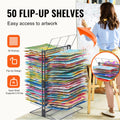 Art Drying Rack 50 Removable Shelves Painting Drying Rack for Classroom
