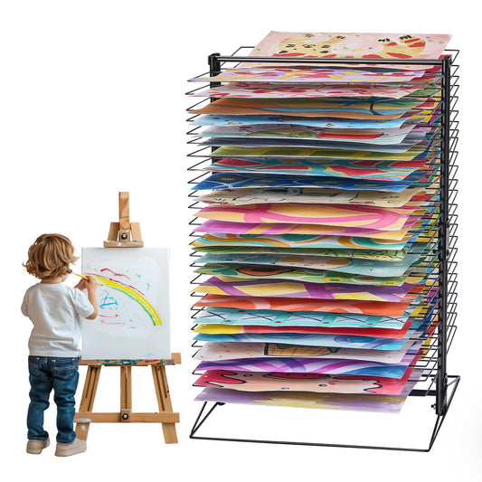 Art Drying Rack 50 Shelf Painting Classroom Storage Shelves