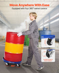 55 Gallon Drum Dolly 2000kg 4 Wheel Barrel Cart Caddy