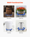 55 Gallon Drum Dolly 2000kg 4 Wheel Barrel Cart Caddy