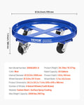 55 Gallon Drum Dolly 2000kg 4 Wheel Barrel Cart Caddy