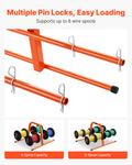 Wire Spool Rack 100lbs 8 Spools Steel Dispenser Holder 9.45in