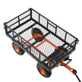 Garden Dump Cart Metal 399kg Capacity 2-in-1 Handle Wheelbarrow