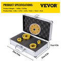 Diamond Hole Saw Kit 4PC 15/25/35/50mm Tile Ceramic Marble