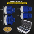 Diamond Hole Saw Kit 4PCS 35/40/50/68mm Tile Ceramic Marble