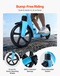 Kick Scooter 2-Wheel Foldable Adjustable Height 99.8kg Blue Black