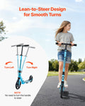 Kick Scooter 2-Wheel Foldable Adjustable Height 99.8kg Blue Black