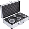 Diamond Hole Saw Kit 6PC 15-68mm Tile Ceramic Marble Vacuum Brazed